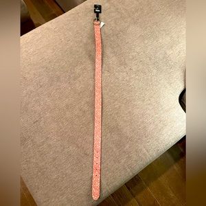 Brand New Levi Belt, Peach With White Flowers! Hippie Style! SIZE S.